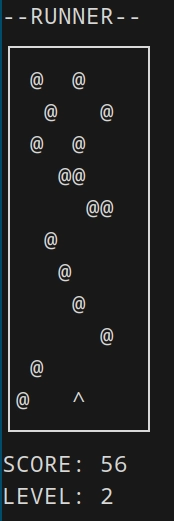Runner game screenshot